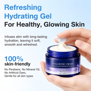 Crema Facial con Ácido Hialurónico y Escualano, Lactobacillus Ferment Lysate, Hidratante para la Piel Todo el Día - Product Image 5