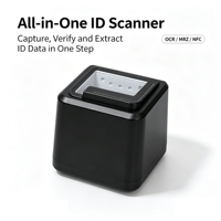 Escáner Inteligente de Documentos de Identidad OCR MRZ, Lector de Códigos QR y Códigos de Barras 2D, Escáner de Captura de Fotos de Pasaportes e Identificaciones para Kioscos Bancarios y Acceso de Seguridad