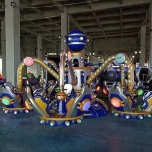 Manège spatial familial d'intérieur, attractions poulpe pour enfants, fabriqué en fibre de verre et acier durable pour les parcs d'attractions - Product Image 3