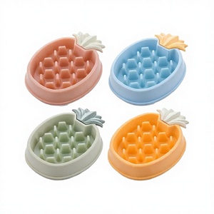 ELE-GATE Plato de Silicona con Forma de Piña para Mascotas, Plato de Alimentación Lenta para Perros y Gatos, Antideslizante, Fácil de Limpiar, Diseño Bonito - Product Image 3