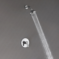 Ensemble de douche de luxe noir pour salle de bain, avec mitigeur et pommeau de douche pluie complet