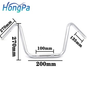 Manubrio per <span class=keywords><strong>moto</strong></span> Ape <span class=keywords><strong>Vintage</strong></span> in metallo nero/cromato manubrio per <span class=keywords><strong>moto</strong></span> a vita alta - Product Image 6