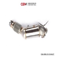 Collecteur de tuyau de descente en acier inoxydable, avec bouclier thermique, pour BMW Z4 G29 2.0T MY 2019