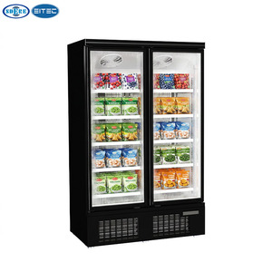 Congélateur vertical vitré SDERE - Réfrigérateur commercial pour aliments surgelés à brancher, 2/3 portes pour supermarché - Product Image 2