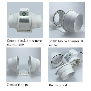 Chất lượng cao 12 inch im lặng nhựa Quạt thông gió 2 tốc độ hỗn hợp dòng chảy thủy canh <span class=keywords><strong>Inline</strong></span> kênh <span class=keywords><strong>Duct</strong></span> <span class=keywords><strong>fan</strong></span> đối với nhà kính - Product Image 6