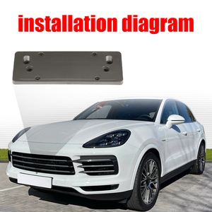Support de plaque d'immatriculation avant pour <span class=keywords><strong>Porsche</strong></span> Cayenne 2018 2019 2020 2021 2022 <span class=keywords><strong>2023</strong></span> 9Y0.1 OE 9Y0807287B OK1 - Product Image 2