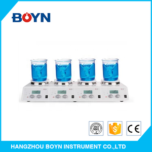 صفيحة تسخين رقمية LCD مع تحكم رقمي بالتحريك والتسخين بأربع قنوات للمختبرات مع طبق تسخين - Product Image 2