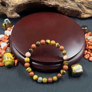 Pulsera de cornalina de cristal de energía positiva de confianza amor pasión piedra preciosa cristal curación pulsera mejora el regalo de pasión - Product Image 4