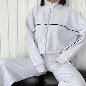 Ensembles de pantalons délavés <span class=keywords><strong>Scid</strong></span> à cordon personnalisés Survêtement Jogger Pantalon de survêtement évasé et ensemble de débardeurs courts sexy pour femmes - Product Image 6