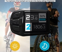 TFT-UKC3 affichage vélo électrique pliant 24v-52v indicateur de vitesse UKC3 vélo électrique UKC3 affichage coloré