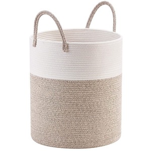Factory Hot Sale Hand Woven Cotton Rope Baby Tote <b>Basket</b> Organizing Home Decoration - Product Image 1