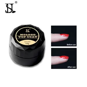 Hs Nail Art Verf Overlay Gel Private Label Zelfnivellerende Nail Gel Polish Gegoten Top Jas