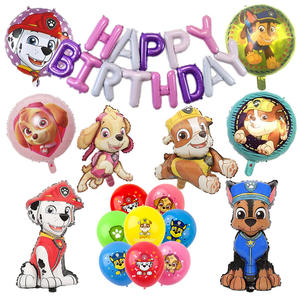 Cartoon bambino <span class=keywords><strong>Paw</strong></span>-<span class=keywords><strong>Patrol</strong></span> tema decorazione per festa <span class=keywords><strong>di</strong></span> compleanno pacchetto Chase Mar-shall palloncino <span class=keywords><strong>di</strong></span> alluminio - Product Image 2