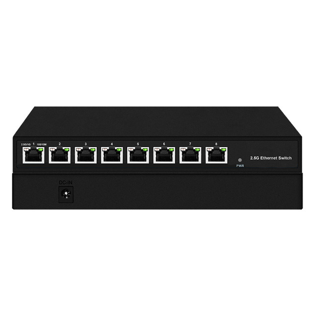 Full 2.5G 8 Port Ethernet Unmanaged Network POE Switch