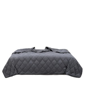 Manta Ponderada de Color Sólido Gris Oscuro, Acolchada e Hipoalergénica para Ropa de Cama de Primavera y Otoño - Product Image 1