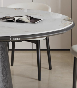 High End Multi-functional Luxurious Folding Dining <strong>Table</strong> with Round <strong>square</strong> Design Modern Dining Room Furniture <strong>Dinning</strong> <strong>Table</strong> - Product Image 5