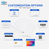 Carte NFC RFID PVC blanche 13,56 MHz OEM ODM, étanche et durable, pour contrôle d'accès, cartes de membre d'hôtel, cartes cadeaux, vente en gros en usine, approvisionnement en vrac