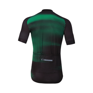 Maillot de cyclisme personnalisé unisexe à motif lignes de vélo teinte foncée, respirant, à manches courtes, avec ourlet antidérapant, pour VTT et cyclisme estival - Product Image 3