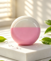 Tube de brillant à lèvres portable demi-rond en gros, en plastique, OEM, marque privée, faible MOQ, emballage vide personnalisé pour rouge à lèvres et fard à joues