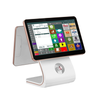Sistema POS de caja registradora todo en uno con escáner de código de barras Software POS i3 para diseño de supermercados y tiendas de mostrador