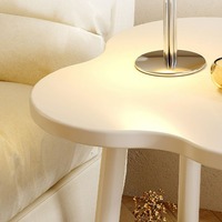 Nouvelle table de chevet moderne avec motif floral créatif, en panneau de particules écologique et durable, pour mobilier de chambre