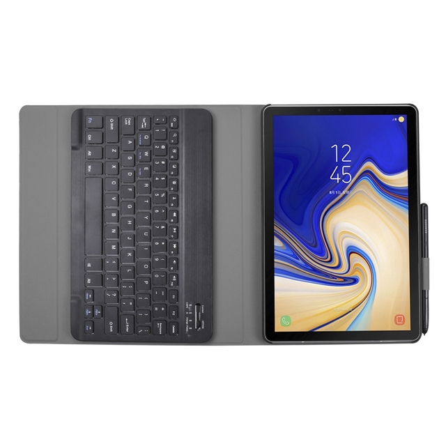 With Pen Slot & Holder 3.0 Ultra-thin Detachable Keyboard Leather Tablet Case for Samsung Galaxy Tab a 10.1 (2019) T510 / T515