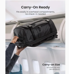 תיק גב לנסיעות, עמיד, גדול, מאושר לטיסה, תיק נשיאה, תיק גב למחשב נייד - Product Image 4