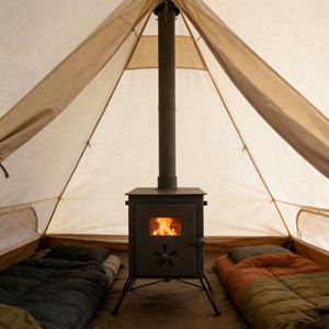 Petit poêle à bois de camping pour cuisiner et chauffer, pour tente de 1 à 2 personnes - Product Image 2