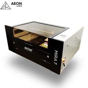 Aeon laser mini co2 máquina de corte de gravura a laser, mira 7 7045 60w 80w para fabricação de carimbo de borracha