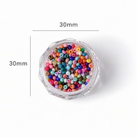 Perles de riz en résine tendance style Instagram, douces et polyvalentes, couleur bonbon, irisées, petites fleurs de dessin animé, DIY