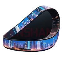 Pantalla LED Circular/Curva Flexible a Todo Color, Anillo de 320x160mm, Póster Digital SDK