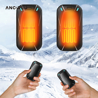 2 Packs de chauffe-mains USB rechargeable Hiver Petite taille 3 secondes Chaleur rapide Lumière douce délicate Électrique/alimenté par batterie Extérieur