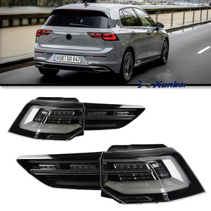 Xunbai ไฟท้าย LED <span class=keywords><strong>ต</strong></span>ิดหลังเลนส์สีแดงสไ<span class=keywords><strong>ต</strong></span>ล์ VENOM สำหรับกอล์ฟ MK8 2021-2023 12V แบบซีเคว<span class=keywords><strong>น</strong></span>เชียลเบรค CANbus - Product Image 2