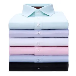 Camicia a maniche lunghe da uomo LH moda Business solido coreano Slim Fit camicia elegante giapponese camicie formali per uomo