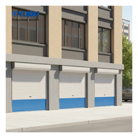 Porte à enroulement en acier coloré économique pour usage industriel et commercial, durable et résistante pour usine