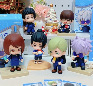 Set Originale di 6 Pezzi/Scatola, Serie <span class=keywords><strong>Jujutsu</strong></span> <span class=keywords><strong>Kaisen</strong></span> Memories, Blind Box JJK, Action Figure Anime Giapponesi, Ornamenti da Scrivania da Collezione - Product Image 1