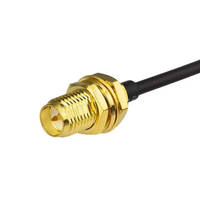 Usine RP polarité inversée SMA cloison femelle vers connecteur U.fl connecteur Ufl assemblage de câble WIFI avec câble en queue de cochon de 1.13mm