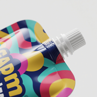 Pochette bec réutilisable en plastique aluminium de haute qualité shampooing savon pour les mains détergent liquide vaisselle emballage sac Doypack