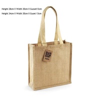 Sac fourre-tout en jute personnalisé 100 % écologique avec poignées, motif lettres, logo, taille et marque personnalisés, réutilisable pour le shopping