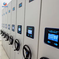 Système de stockage compact à haute densité, rayonnages compacteurs mobiles, unités d'étagères pour archives, bibliothèques, hôpitaux