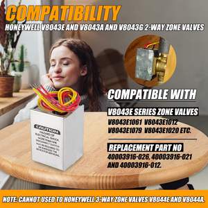 Attuatore per <span class=keywords><strong>Valvola</strong></span> <span class=keywords><strong>di</strong></span> Controllo Elettrica 8043E 24V 2/4 Fili <span class=keywords><strong>Honeywell</strong></span> V8043e1012 Compatibile OEM Personalizzabile Temperatura Media - Product Image 3