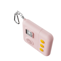Alarme de porte mobile portable OEM, sirène puissante, lumière stroboscopique, matériau ABS, fonction SOS, cordon de charge USB, dispositif de sécurité pour dortoir, voyage