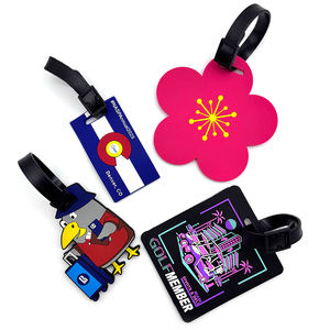 Tag Bagasi Promosi Logo Kustom Cetak 3D Bahan PVC Silikon Tahan Air dan Awet dari Karet - Product Image 2