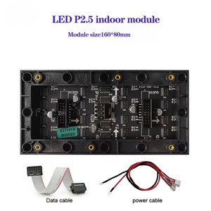 Module d'affichage LED intérieur haute résolution XOBLED 1920 Hz 500 nits P2.5 160x80mm 64x32 pixels 1/16 Scan - Product Image 6