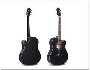 China fabbrica OEM di marca del commercio all'ingrosso 40 41 pollici tiglio top Matt a buon mercato i <span class=keywords><strong>principianti</strong></span> studente di chitarra acustica - Product Image 2