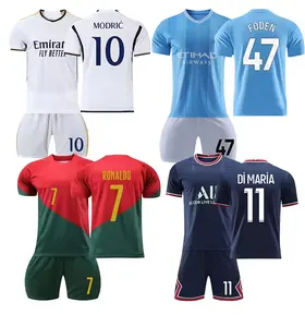 Gran oferta deporte mejor moda fútbol camiseta 2024 fútbol árbitro uniforme conjunto ropa equipo Jersey fútbol entrenamiento camisetas