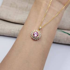 Joyería UM, Plata 925, Chapado en Oro de 18K, Zirconia Cultivada, Colgante de Compromiso para Uso Diario, Bodas, Fiestas, Aniversarios - Product Image 6