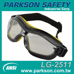 <b>Sports</b> Safety <b>Goggles</b> Lightweight Elastic Band PC Frame CE Certified ANSI Z87.1 Anti-Scratch Lens TPR Gasket 61.3g Black/Yellow - Product Image 4