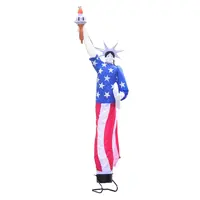 상업 맞춤형 자유의 여신상 모양의 풍선 공기 댄서 풍선 파도 남자 광고