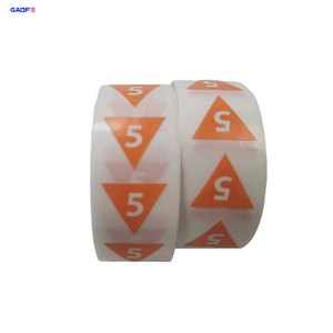 Thực phẩm và đồ uống nhất quán nhãn tam giác đều 13mm cao in nhãn màu - Product Image 5